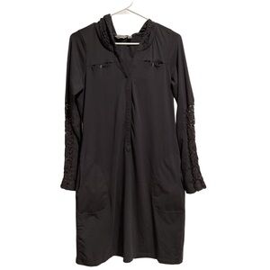 Athleta Gray‎ Long Sleeve Dress with Lace Detail